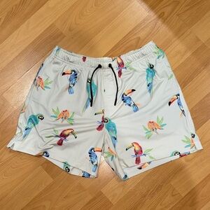 Tropical Bird Printed Short Shorts from Chubbies